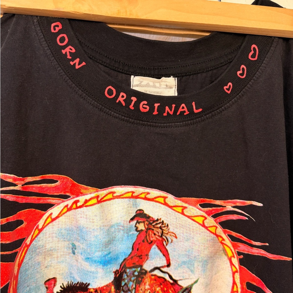 Sabbi Born Original Tunic Tee Tshirt Flames Mermaid Cowgirl - Picture 5 of 11